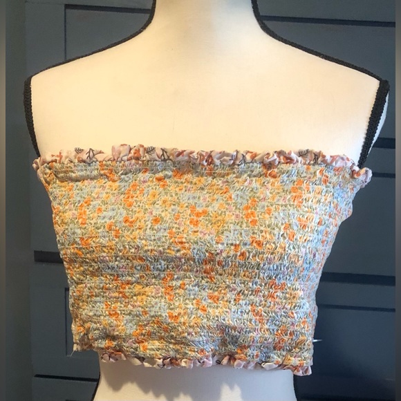 Large American Eagle floral tube top - Picture 1 of 6